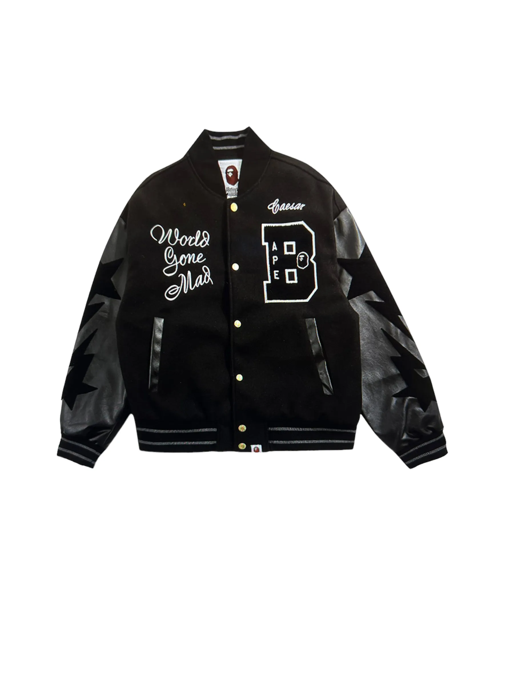 BAPE Varsity Jacket - Premium Streetwear with Iconic Ape Logo and Stylish Design