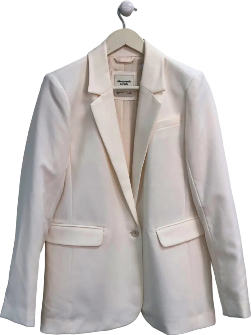 Abercrombie & Fitch White Blazer UK S