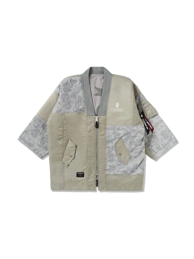 ALPHA X BAPE REVERSIBLE KIMONO JACKET