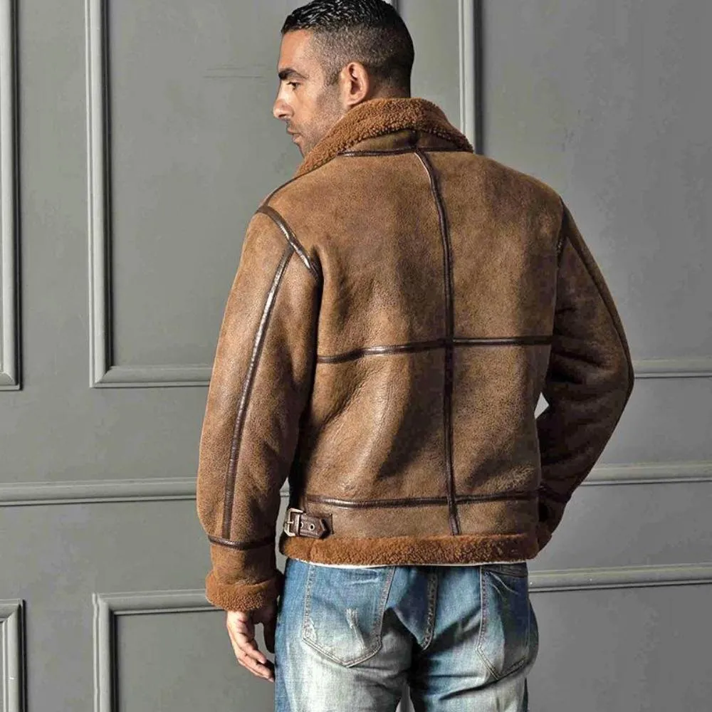 B3 Air Pilot Thickened Australian Sheepskin Shearling Jacket