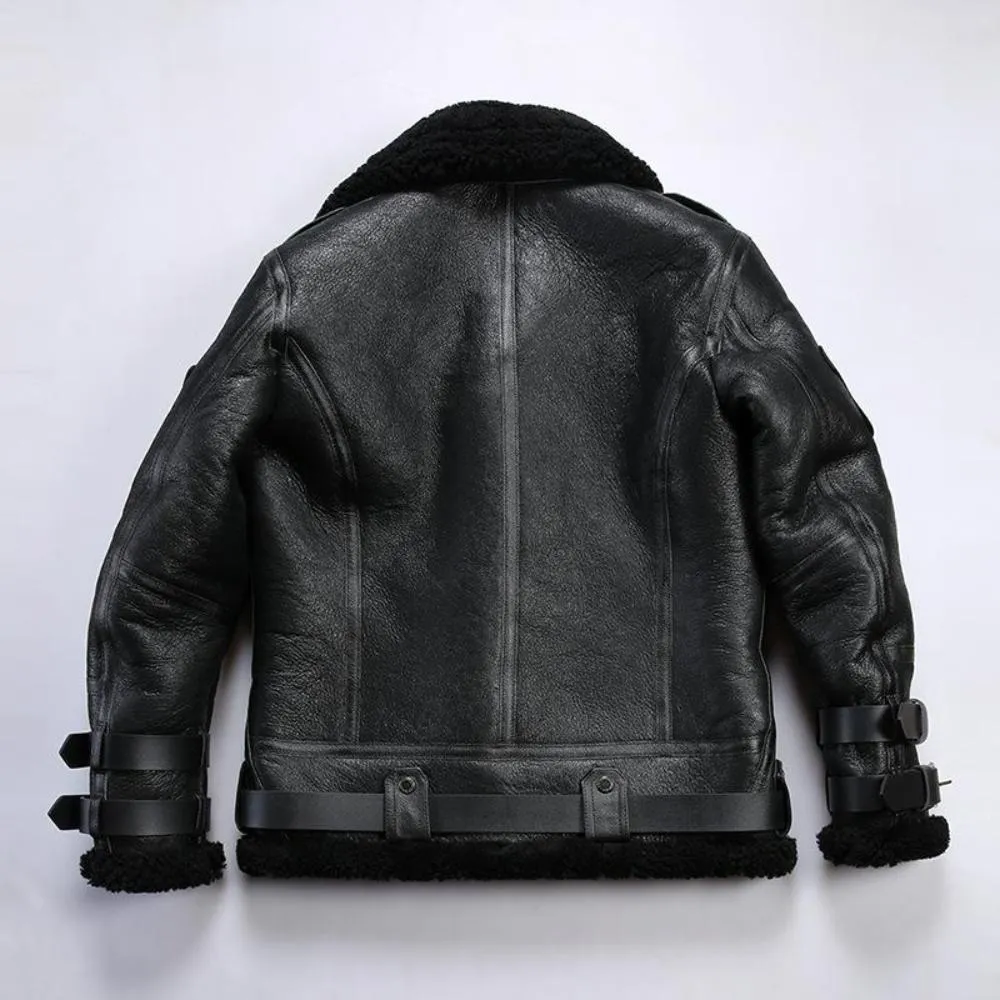 B3 Genuine Sheepskin Flight Shearling Jacket