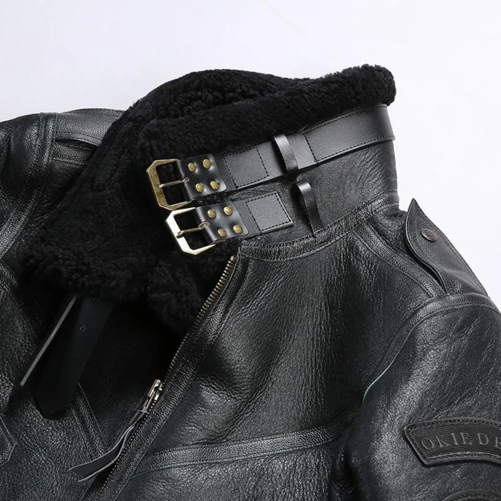 B3 Genuine Sheepskin Flight Shearling Jacket