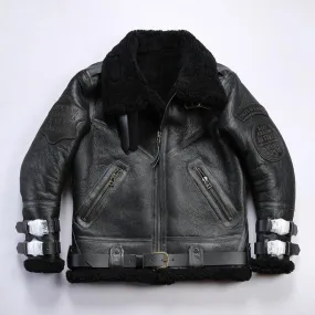 B3 Genuine Sheepskin Flight Shearling Jacket