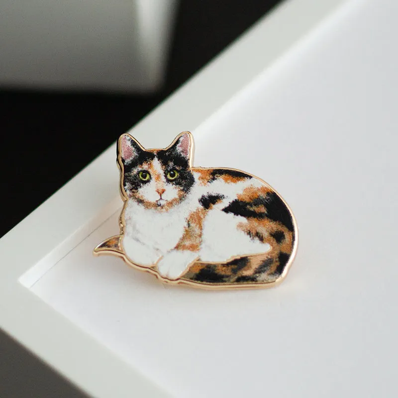 Calico Cat v2 Enamel Pin