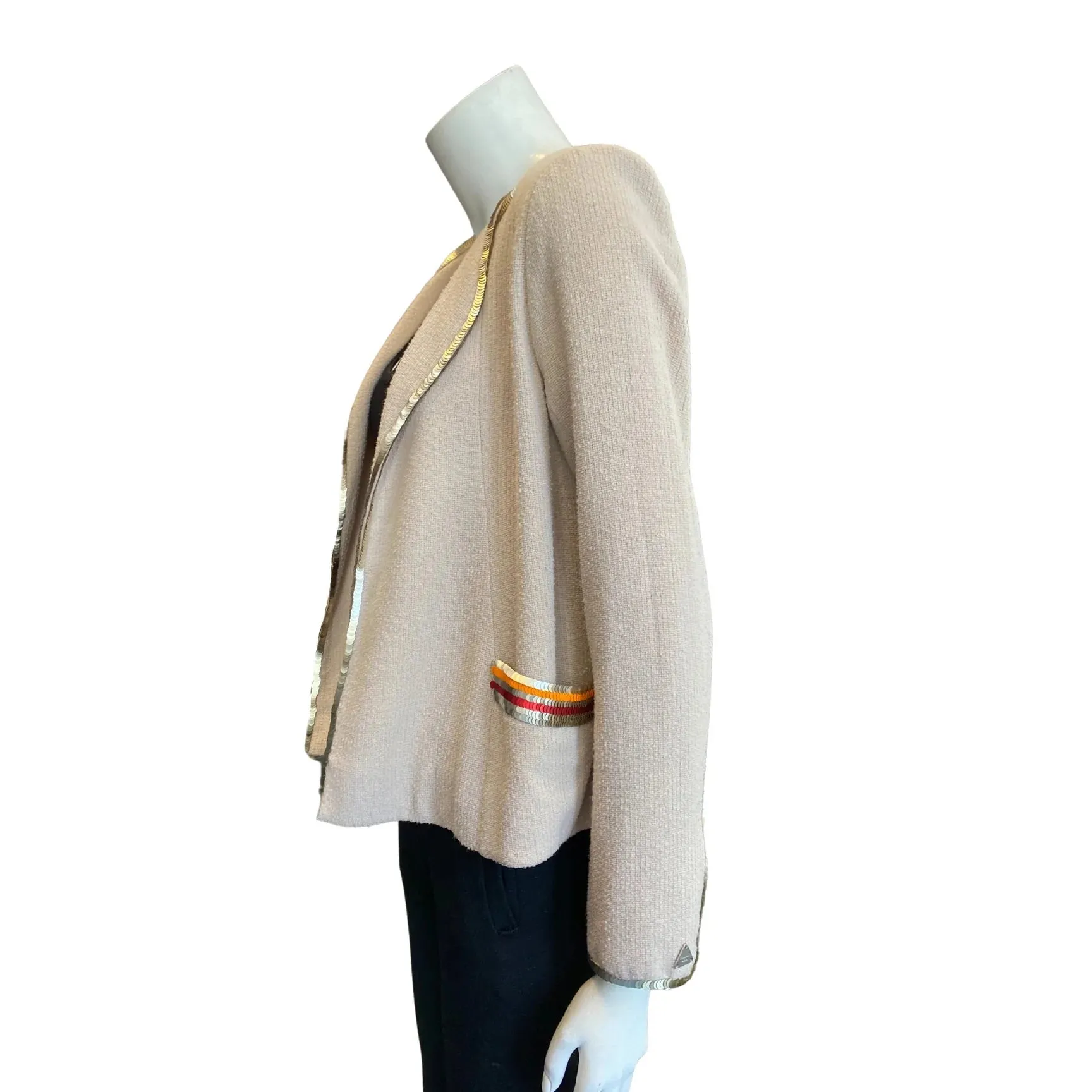 CHANEL Cruise ’00 Wool Sequin Trim Blazer | Small - FR36 - US4