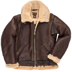 Cockpit USA Men's British R.A.F. Sheepskin Bomber Jacket SIZE 36 Final Sale - Ships Same Day