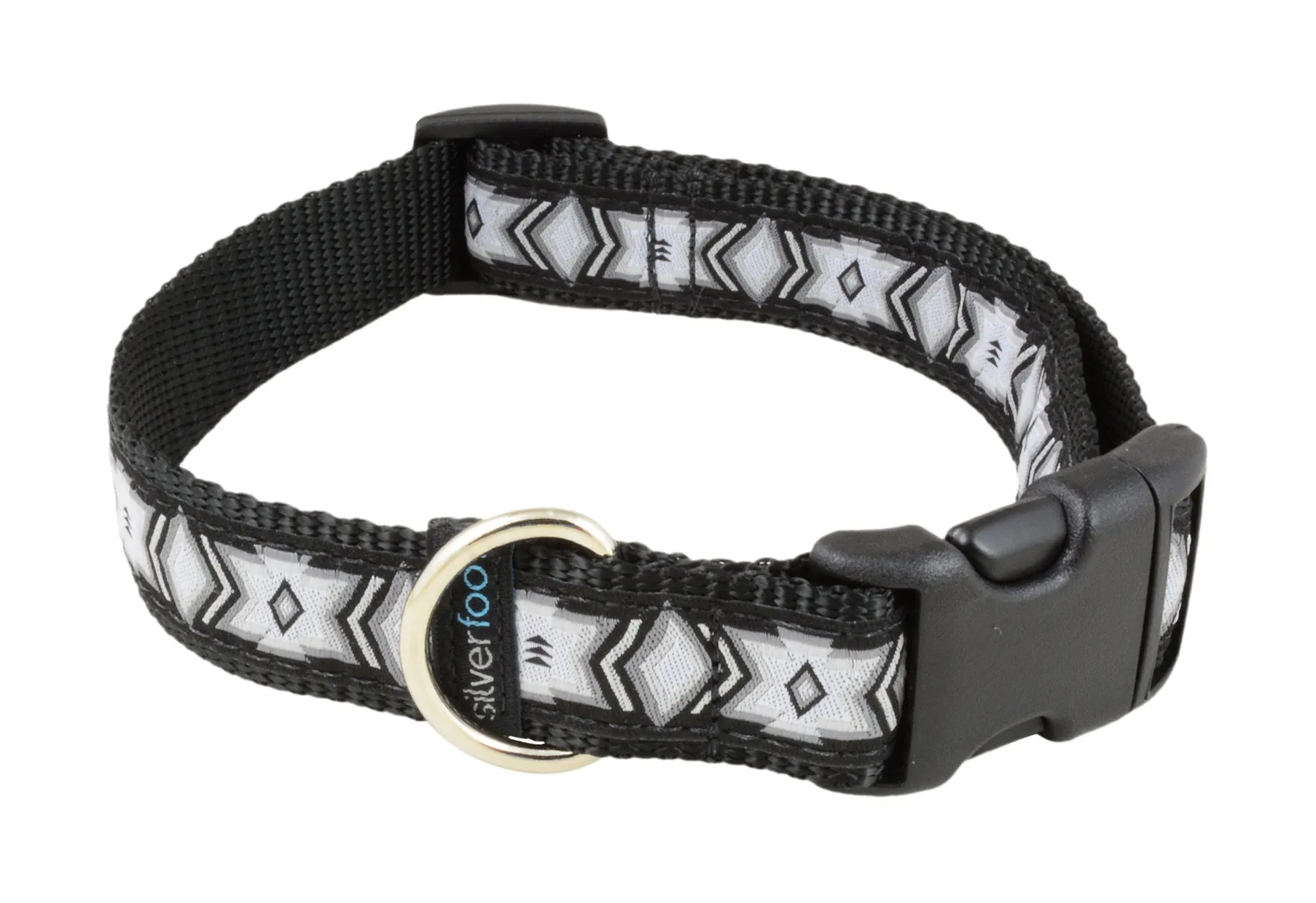 Dog Clip Collar - Butterfly Grey