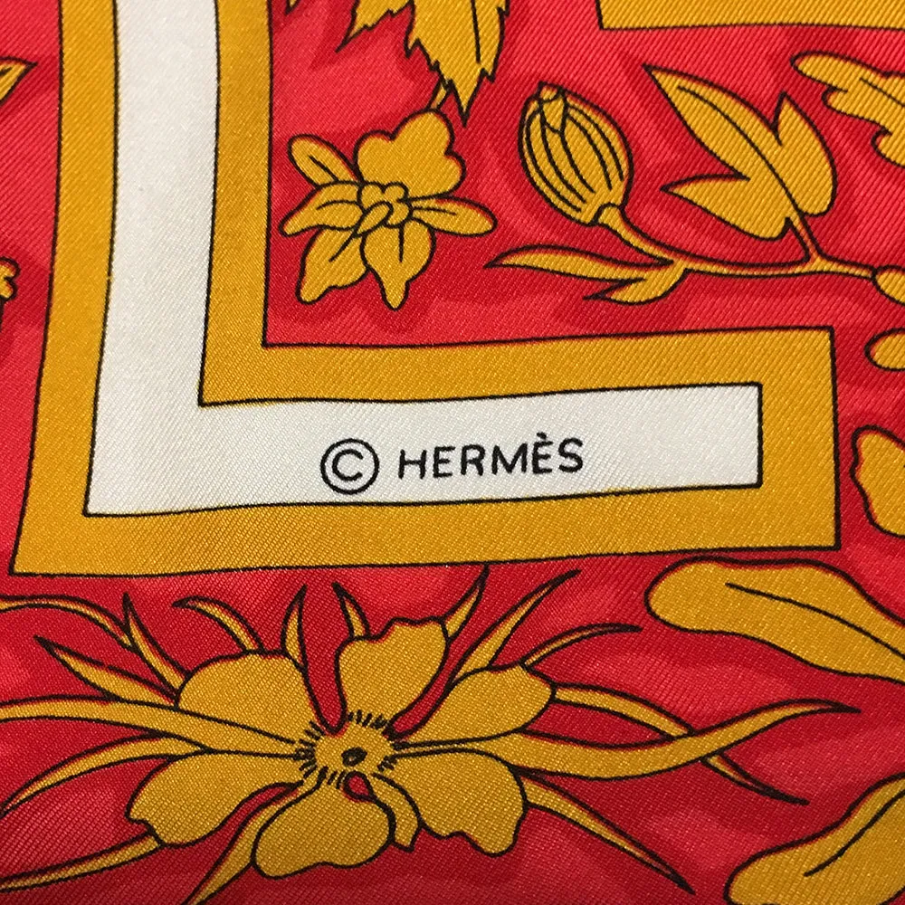 Handmade Vintage Hermes Joyaux de L'ete Silk Scarf Mask