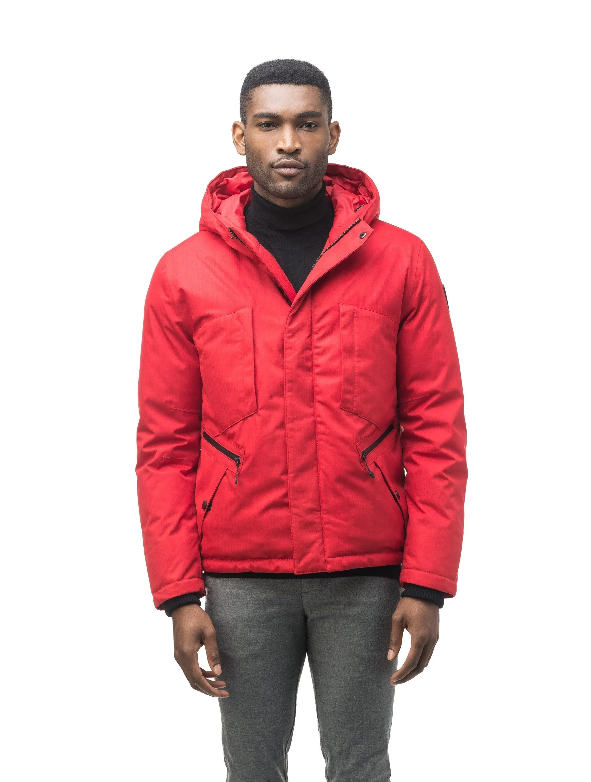 Holt Mens Hooded Hip Length Jacket