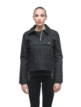 Isabella Women's Military Cropped Jacket