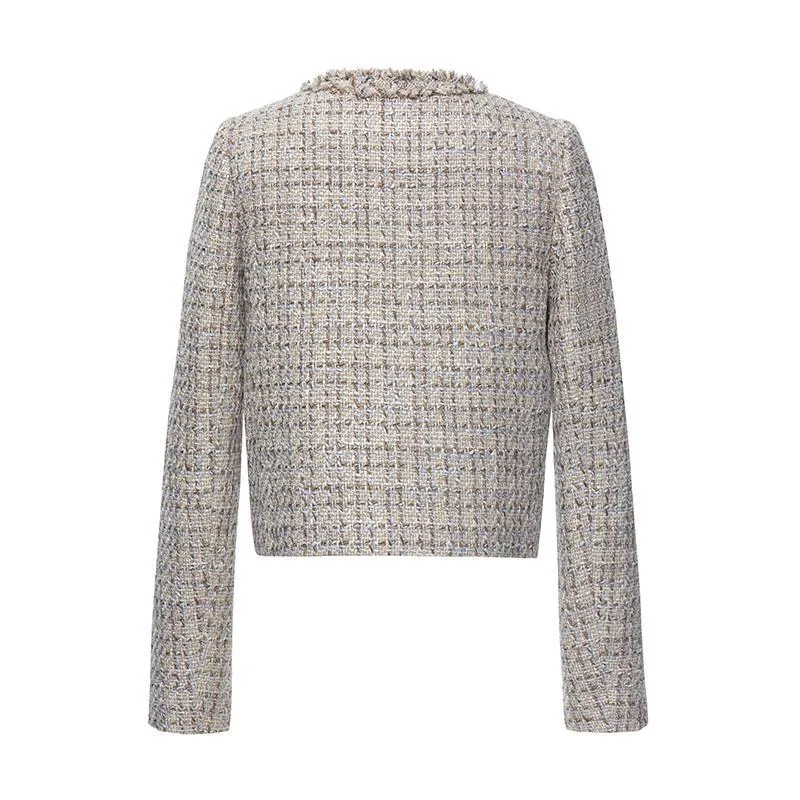 Knitted Tweed Short Jacket