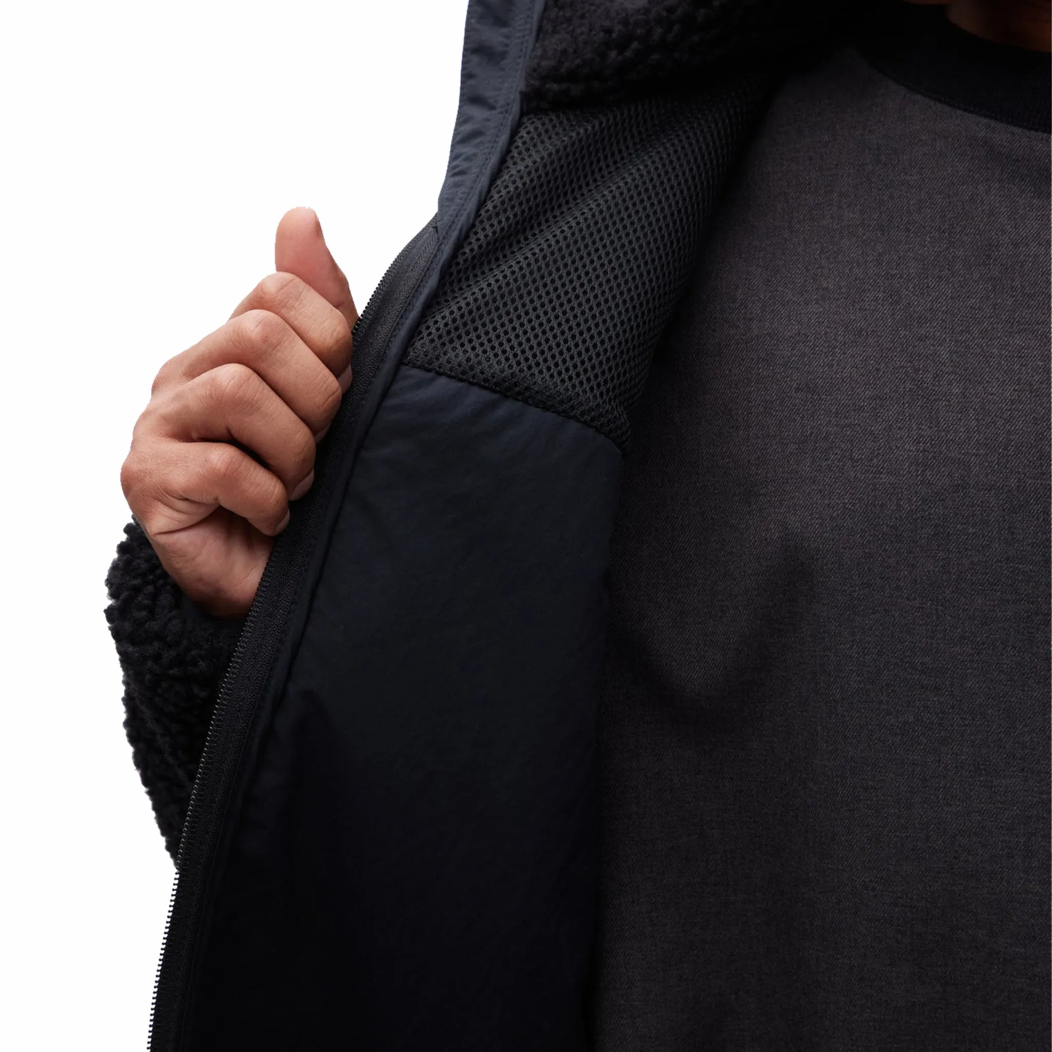 Neighborhood Boa Fleece Jacket (Black)