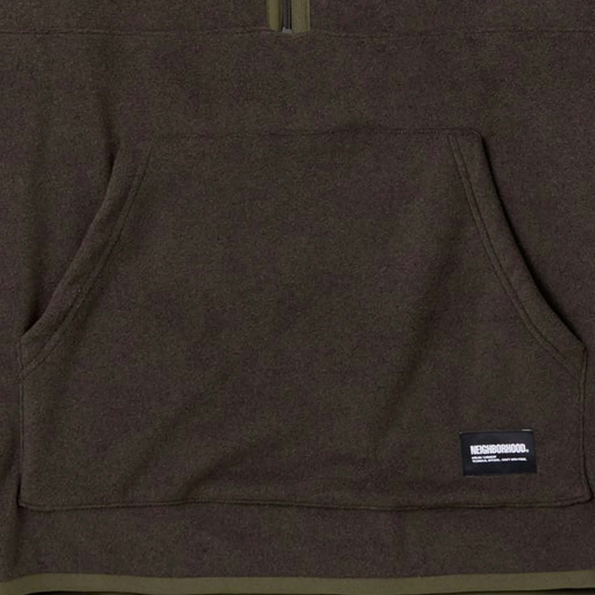 Neighborhood Fleece Half Zip Shirt LS (Olive Drab)