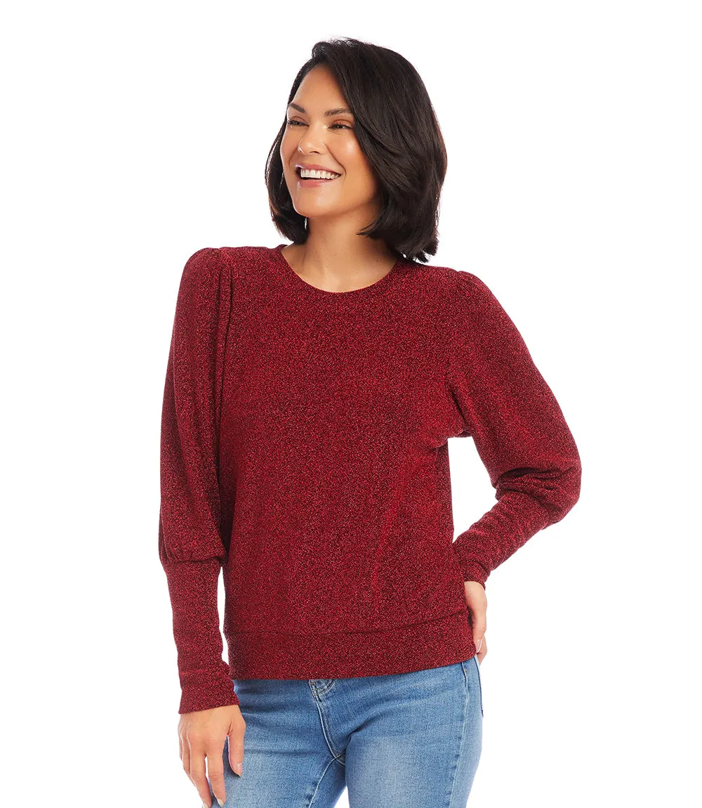 Petite Size Bishop Sleeve Top