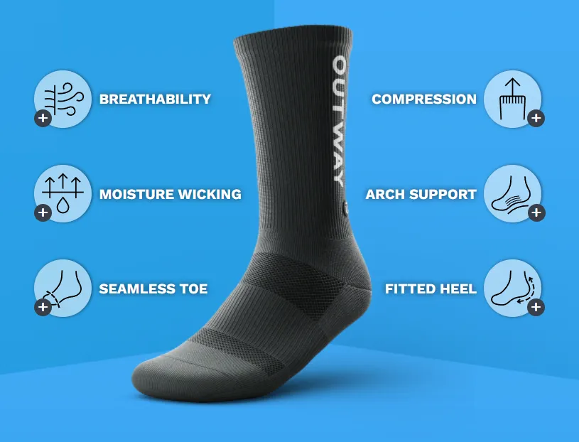 "Bliss" Performance Running Socks by Outway